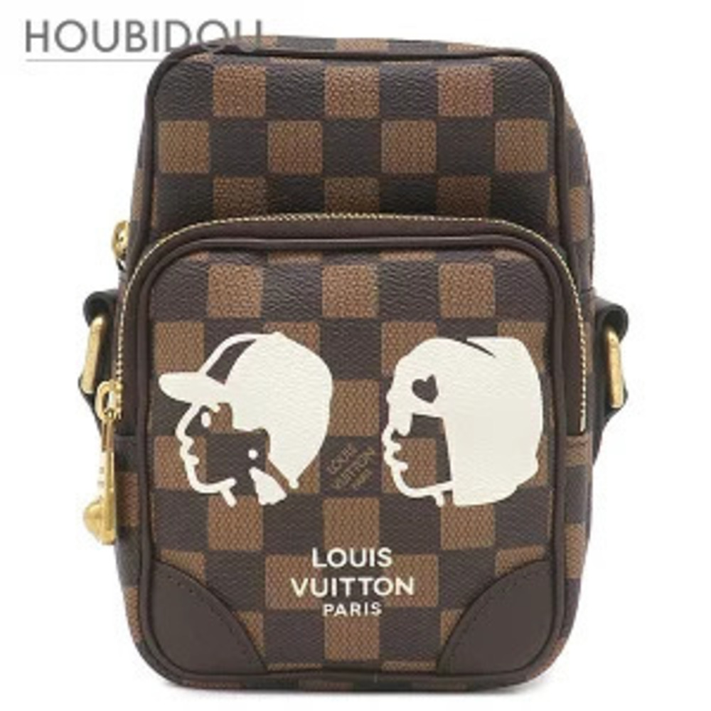 Louis Vuitton Shoulder Bag Amazon Damier Ebene Brown Pharrell Williams NIGO